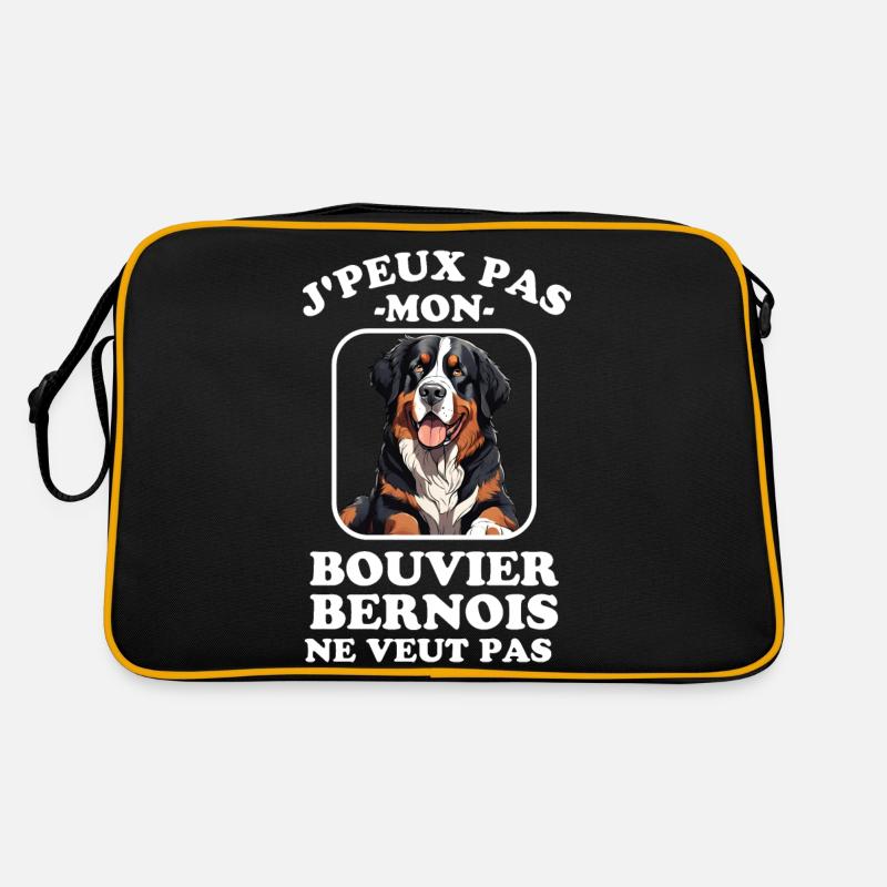 Chien de race bouvier bernois chien doux Sac Retro