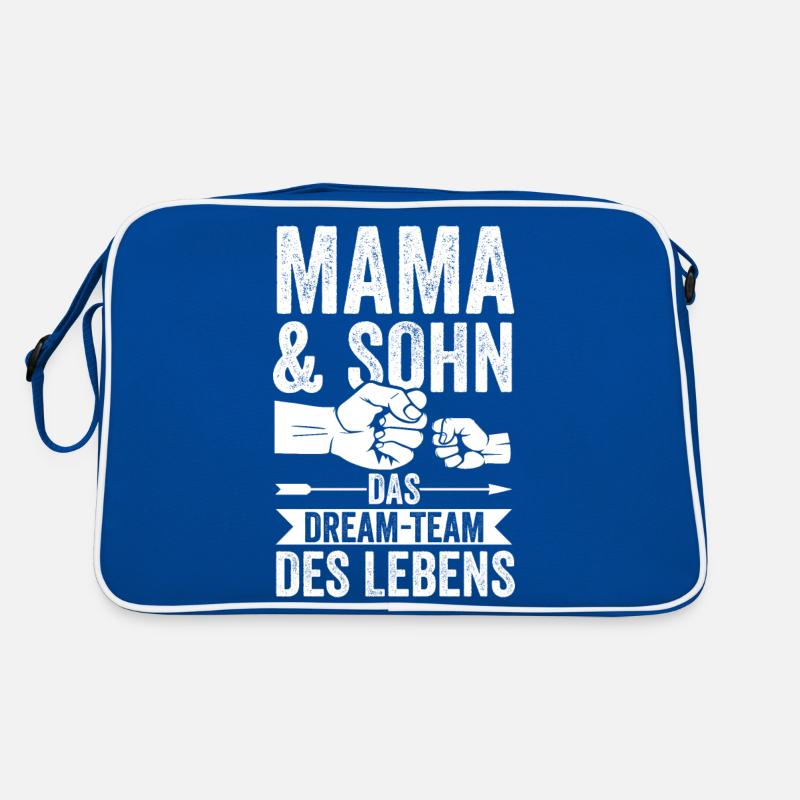 Mutter Muttertag Mama und Sohn Retro Tasche