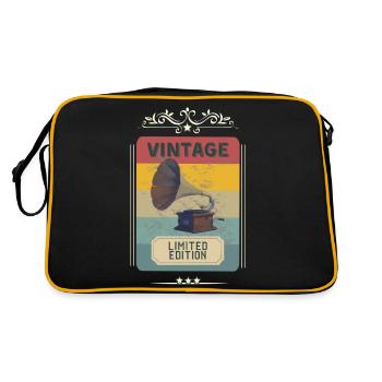 Vintage gramophone - limited edition - Retro Bag - black/gold - Back