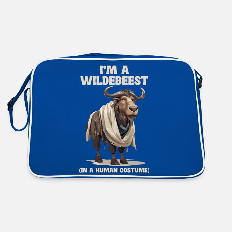 Ich Bin Ein Gnu Witziges Halloween Kostüm Gnu Retro Tasche