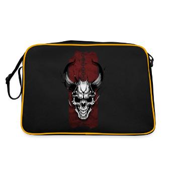 Poigne du démon : Crâne sinistre - Sac Retro - noir/or - Dos