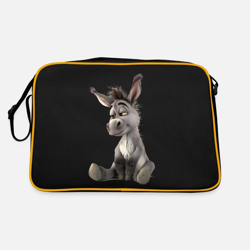 Esel sind eigenwillige Tiere Retro Tasche