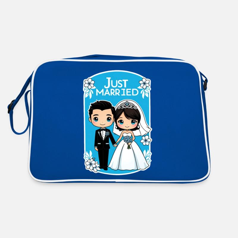 Just Married - For Wedding Retro Bag
