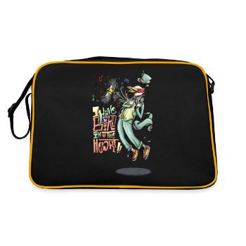 un oiseau dans le coeur - Sac Retro - noir/or - Dos