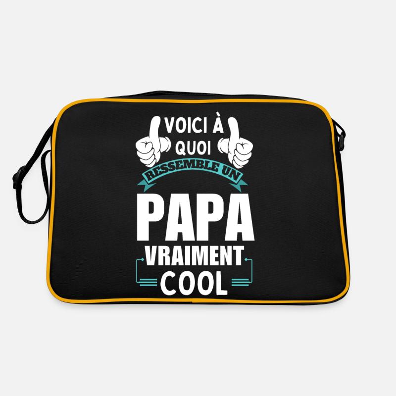 So sieht ein wirklich cooler Vater aus Retro Tasche