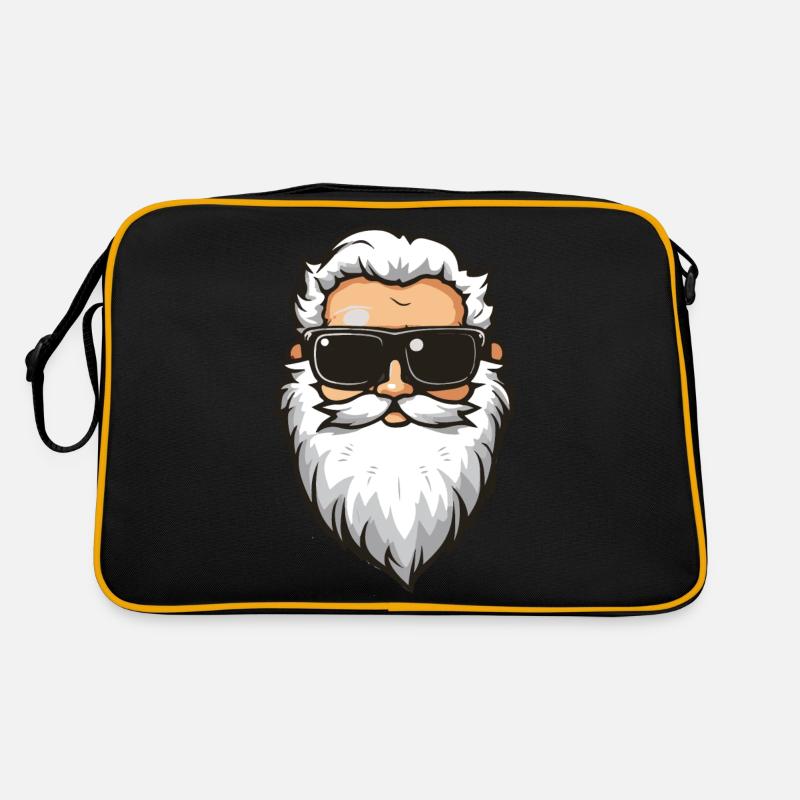 Weihnachtsmann cool comic Retro Tasche