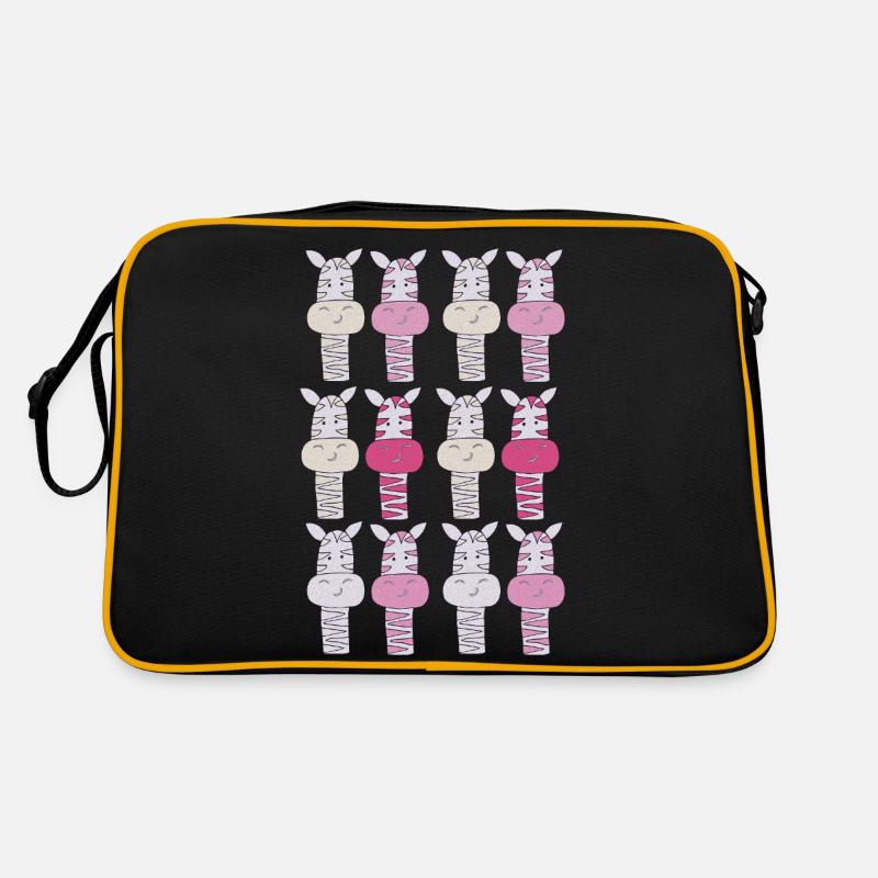 zebra muster pink Retro Tasche