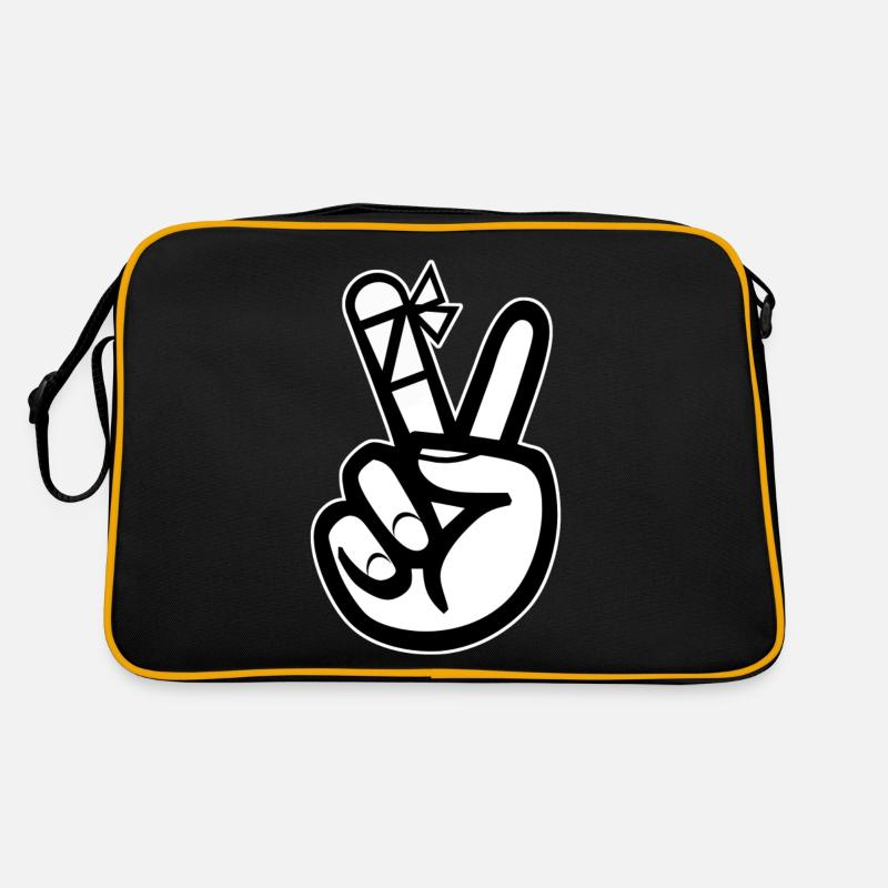 verletzte Hand Retro Tasche