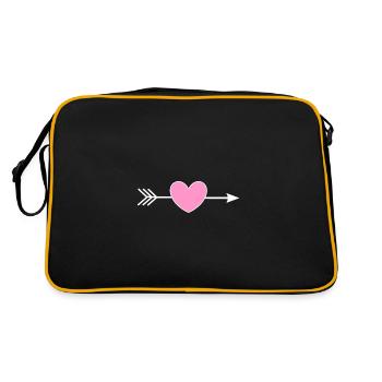 Saint-Valentin, Saint-Valentin, Saint-Valentin - Sac Retro - noir/or - Dos