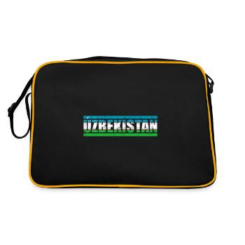 Ouzbékistan - Sac Retro - noir/or - Dos