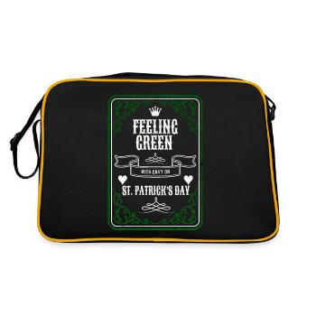 Feelin' Green with Envy le jour de la Saint-Patrick - Sac Retro - noir/or - Dos