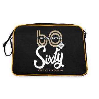 60 years sisty Birthday gift 60 years - Retro Bag - black/gold - Back