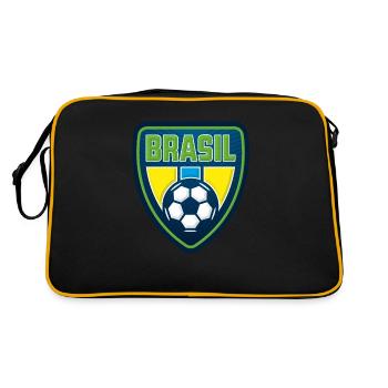 brasil - Retro Tasche - Schwarz/Gold - Hinten