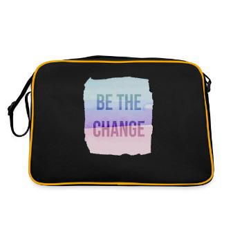Be The Change - Retro Bag - black/gold - Back