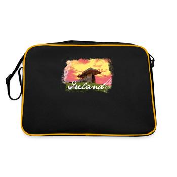Irlande Poulnabroune Dolmen - Sac Retro - noir/or - Dos