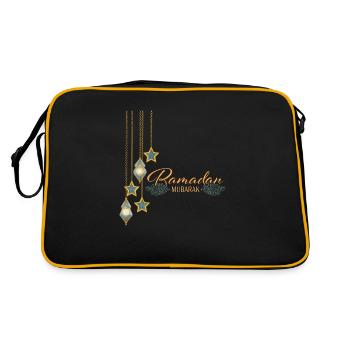 Ramadan Moubarak Jeûne Islam - Sac Retro - noir/or - Dos