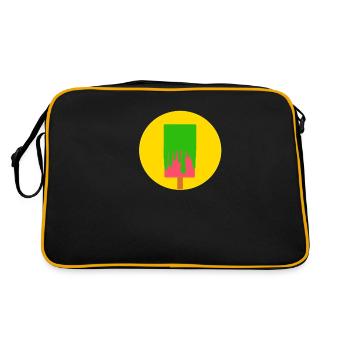 Eis am Stiel Popsicle - Sac Retro - noir/or - Dos