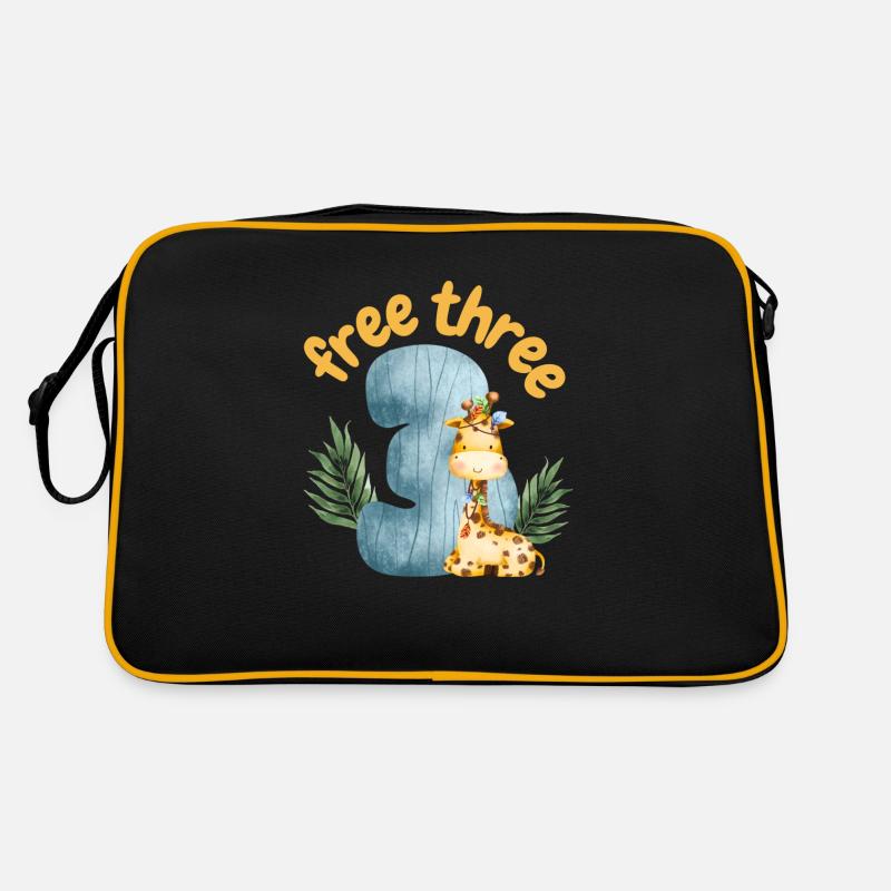 Free Three Giraffe Safari Retro Bag