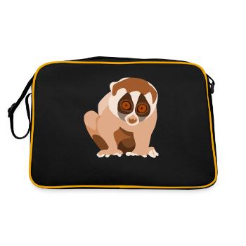 plumplori - Retro Tasche - Schwarz/Gold - Hinten