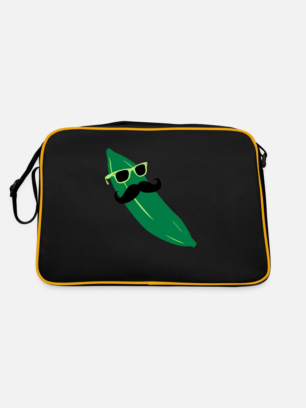 MoCumber - Retro Tasche - Schwarz/Gold - Hinten