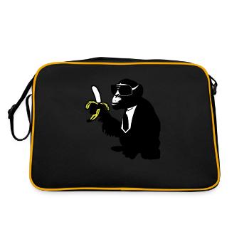 cool monkey karl - Retro Bag - black/gold - Back