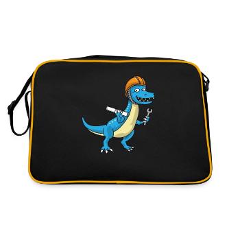 Dino Engineer Technician Tool Gift - Retro Bag - black/gold - Back