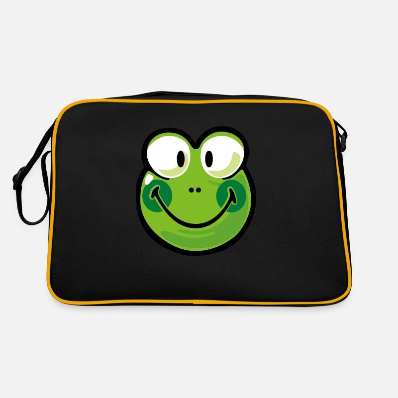 Smiley Frog Retro Tasche