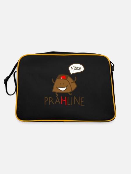Praline - Retro Tasche - Schwarz/Gold - Hinten