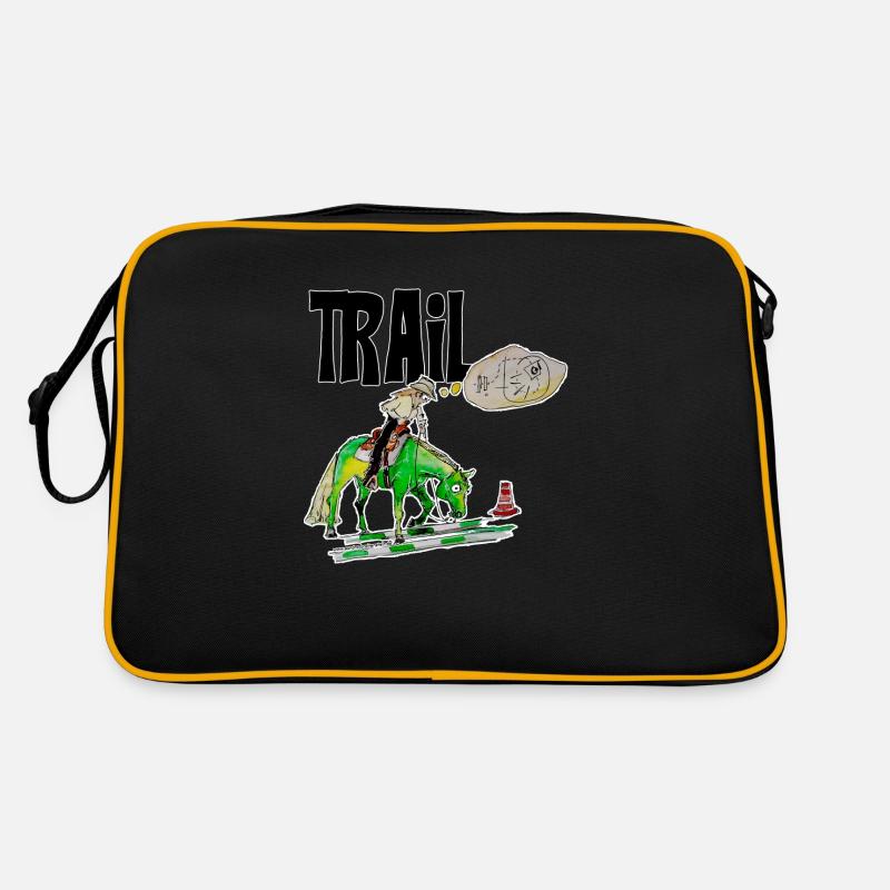 Trail - Sac Retro - noir/or