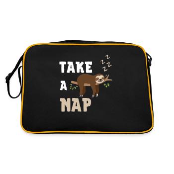 take a nap - Retro Bag - black/gold - Back