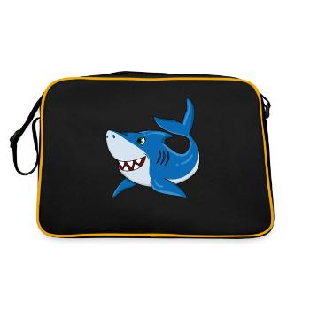 Requin - Sac Retro - noir/or - Dos