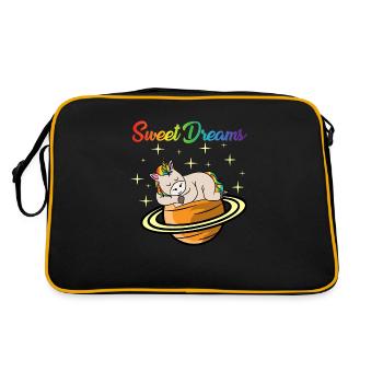 SWEET DREAMS UNICORN by The Manzanita ́s - Retro Bag - black/gold - Back