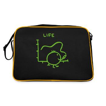 Statistiques de la vie - Sac Retro - noir/or - Dos
