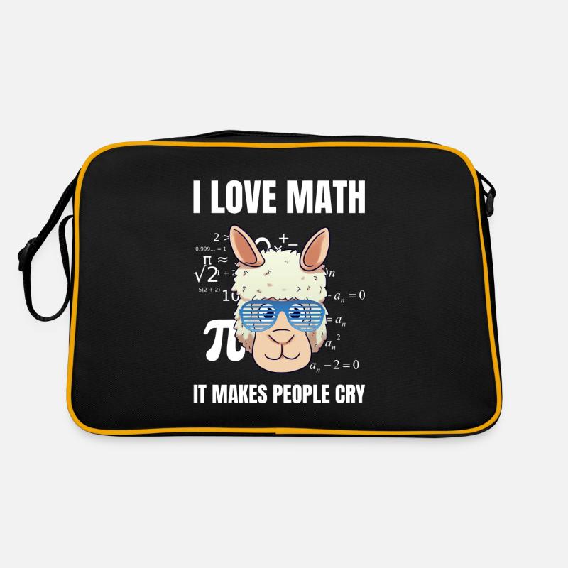 I Love Math It Makes People Cry Mathelehrer Retro Tasche