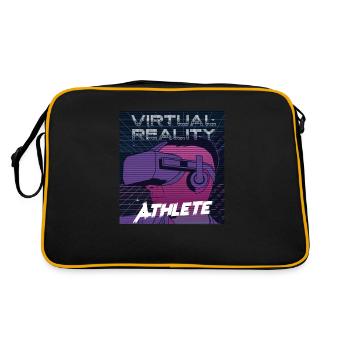 Réalité virtuelle athlète réalité augmentée Chemises - Sac Retro - noir/or - Dos