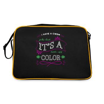 statement gamer hacking code happy hacker sayings - Retro Bag - black/gold - Back
