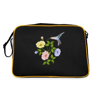 Oiseau - Sac Retro - noir/or - Dos