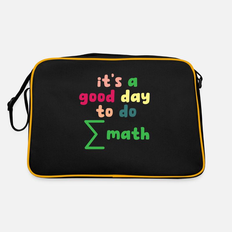 Math Teacher it's a good day to do math Retro Tasche