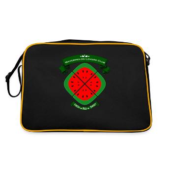 Club des amoureux de la pastèque - Sac Retro - noir/or - Dos