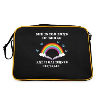 My Book smells Better than your Tablet - Retro Bag - black/gold - Back