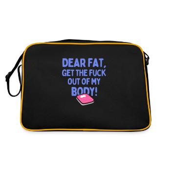 Dear Fat, Get The F Out of My Body - Retro Bag - black/gold - Back