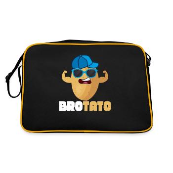 Brotato Vegetable Potato - Retro Tasche - Schwarz/Gold - Hinten