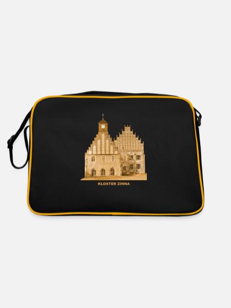 Monastère de Zinna Jüterbog Teltow Brandebourg - Sac Retro - noir/or - Dos
