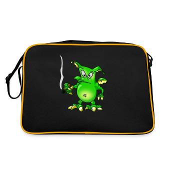 Tuxedo Dragon - Sac Retro - noir/or - Dos