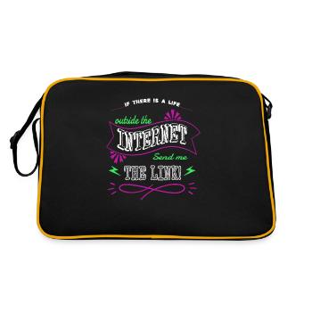 computer science humor funny quote present - Retro Bag - black/gold - Back