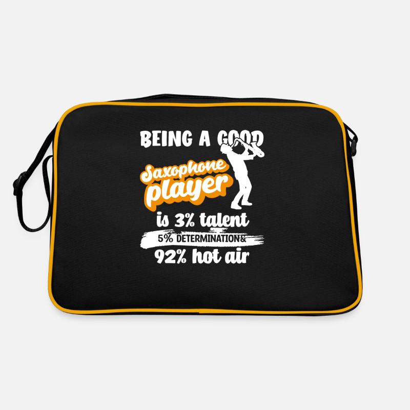 Saxophon Spieler Spruch Retro Tasche