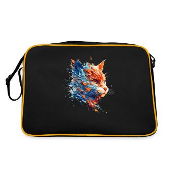 Katzen und Kitten sind einfach besondere Haustiere - Retro Tasche - Schwarz/Gold - Hinten