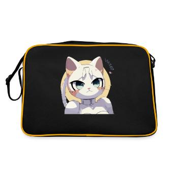 Meowdy la chatte - Sac Retro - noir/or - Dos