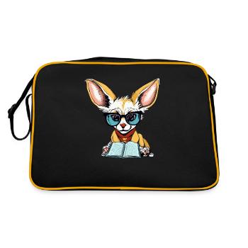 Wit the fennec - Retro Bag - black/gold - Back