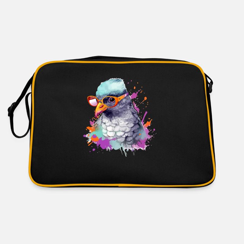 Manu die Taube Retro Tasche
